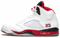 JORDAN 5 RETRO FIRE RED BLACK TONGUE 2013