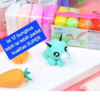mainan clay premium isi 12 pcs mudah dibentuk warna cerahmainan clay premium isi 12 pcs mudah dibent