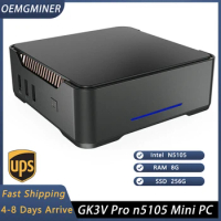 New GK3V pro Intel N5105 Mini PC GK3V DDR4 RAM, NVMe SSD, WIFI5 BT4.2 Desktop Gaming mini Computer