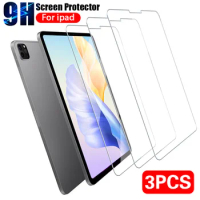 3PCS Screen Protector For iPad 9th 8th 7th 6th 5th Tempered Glass For iPad Air 5 4 11 Pro Protective Glass 11 10.9 10.2 9.7 inch