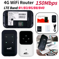 4G WiFi Router 4G LTE Router WiFi Repeater Signal Amplifier Network Expander Mobile Hotspot Wireless Mifi Modem Router SIM Card
