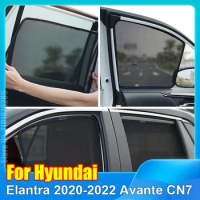 For Hyundai Elantra 2020 2021 2022 Avante CN7 Car Window SunShade UV Protection Auto Curtain Sun Shade Visor Net Mesh
