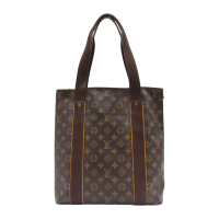 【二手名牌BRAND OFF】LOUIS VUITTON LV 路易威登 棕色 原花 帆布 Cabas Beaubourg 肩背包 M53013