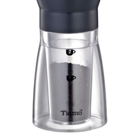 金時代書香咖啡 Tiamo 輕巧手搖磨豆機 透明下座 粉盒 HG6139-1