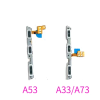 10PCS For Samsung Galaxy A33 A53 A73 Power Swith on Off Volume Side Button Flex Cable