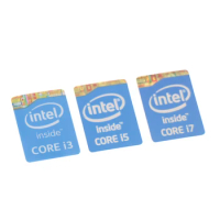 New 5PCS Variety Of Choices Original 4th Generation I3 I5 I7 Celeron Intel Core Sticker Label