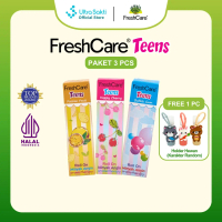 Paket FreshCare Teens(1Happy Cherry,1Bubble Gum,1Passion Fruit) Free 1pc HOLDER