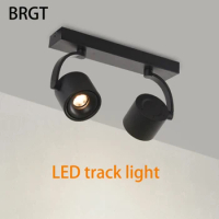BRGT Led Spotlights Surface Mounted Ceiling Lamp Focos Interior 12W Black Downlight For Living Room Shopee Store Indoor Lighting