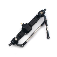 1 bộ trục trước kim loại cho xe tải điều khiển từ xa 1/16 màu đen – phụ kiện nâng cấp dành cho WPL v