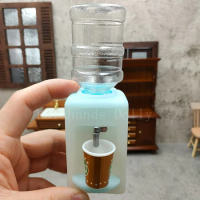 Doll House Mini Water Dispenser (Can Receive Water) for Doll House Kitchen Living Room Furniture Decoration Accessories