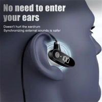 Headphone 180mah Digital Display Fashion Tws Earbuds Bone Conduction Earphones Waterproof Wireless Headset