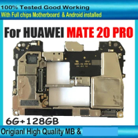 100% Working For HUAWEI MATE 20 Pro 20pro Motherboards Original Unlocked Logic Board 128GB ROM Mainboards With Full Chips