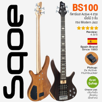 Real delivery Sqoe BS100NA Active Modern Jazz Bass Guitar with 2x Active Humbucker Pickups ** Spain 