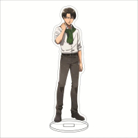 Móc Khoá, Mô Hình Standee Attack on Titan Acrylic Levi Mikasa Eren Trang Trí Bàn Học, Làm Việc Women