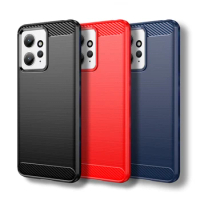 For Xiaomi Redmi Note 12 4G Case Redmi Note 12 Cover 6.67 Inch Carbon Fiber Shockproof Silicone Bumper For Redmi Note 12 Fundas