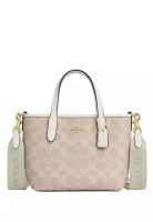 Coach Coach City Mini Tote Bag In Signature Canvas - Sand White