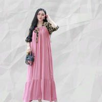 Daster Arabian Rayon Premium jumbo Leopard Karet