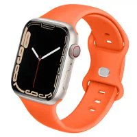 Compatible with Apple Watch Bands 45mm/44mm/40mm/41mm Replacement Straps Sport Silicone Band for IWatch SE Series 8/7/SE/6/5/4