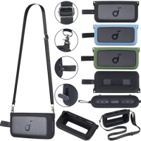 Newest Outdoor Travel Soft Silicone Case Cover With Shoulder Strap for Anker Soundcore Motion 300 Wireless Bluetooth Speaker