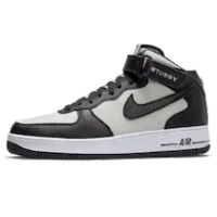 AIR FORCE 1 MID STUSSY BLACK WHITE GREY