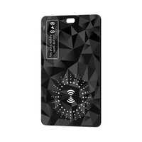 บัตรติดตามแบบบางพิเศษ ชาร์จไร้สาย ติดตามตำแหน่ง บัตรติดตามกระเป๋า กันน้ำ ระบุตำแหน่ง GPS ทำงานร่วมกั