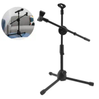 Mick Stand With Clip Portable Recording Mick Bracket Tripod Microphone Lightweight Boom Scissor Arm Stand Support For Microphone