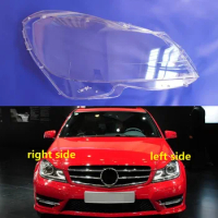 For Benz C Class W204 C180 C200 C260 C300 2011 2012 2013 Front Headlight Cover Headlamp Lampshade Auto Lens Glass Lamp Shell
