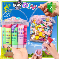 ชุดการ์ด DIY กาวครีม กาวครีม ชุดกิ๊ฟติดผม น่ารัก ชุดทำกิ๊บติดผม DIY ของเล่นเด็กผู้หญิง [ส่งกล่องเก็