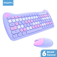 MOFii Wireless Keyboard Mouse Set 2.4G Meow Cute