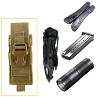 Tactical Military Molle Pouch Single Pistol Magazine Pouch Knife Flashlight Sheath Airsoft Hunting Ammo Tool Holder