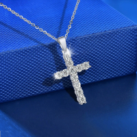 【KT DADA】純銀十字架 項鍊配件 手鍊配件 配件 吊飾 首飾 銀飾 鑽石配件 十字架 銀飾品 十字架吊飾
