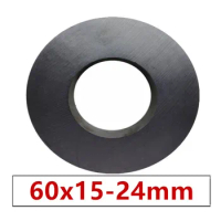 2pcs/lot Ring Ferrite Magnet 60x12 mm Hole 24mm Permanent magnet 60mm x 12mm Black Round Speaker ceramic magnet 60*15 60-24x15