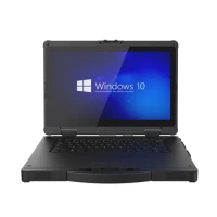 14 Inch I5 I7 8g Ram 256g Ssd Hot Swap Battery Rugged Notebook Computer Chassis Industrial Hd Touch Screen Rugged Laptop