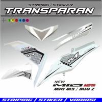 STRIPING MOTOR MIO M3 TRANSPARAN STIKER MIO 125 M3 MIO Z VARIASI STIKER TRANSFARAN / STIKER