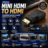 Adapter Mini HDMI Male To HDMI Female Gold Plated HD Converter Audio Video High Definition Connector