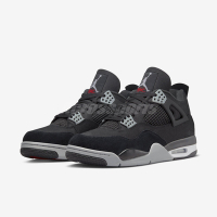 Nike 休閒鞋 Air Jordan 4 Retro SE Black Canvas 黑 4代 小阿姆 男鞋 DH7138-006