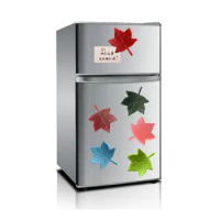 Maple Leaf Refrigerator Sticker Mixed Color Creative Cute Environmentally Friendly Durable Refrigerator Message Magnet Pendable