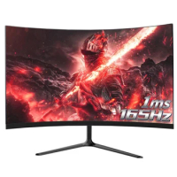 24 inch 165hz Monitors Gamer 1920*1080p HD Gaming Monitor PC LCD Curved 144hz Monitor for Laptop Display HDMI Compatible Monitor