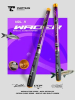 JORAN Tegek Captain WADER Vol.2 Full Carbon | 1.8M–4.5M | Ringan Kuat Portable 180 Ungu