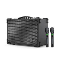 Shidu 120W Portable Karaoke ECHO Treble Bass Sound Wireless Microphone Bluetooth Instrument Sound Equipment/Amplifiers/Speakers
