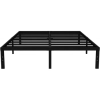 COMASACH 14 Inch King Size Bed Frame Supports up to 3500lbs, No Box Spring Needed, Platform with Heavy Sturdy Metal Steel, Easy