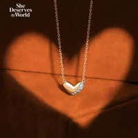 Kalung Fashion SDW Gold Edisi Love Radiance Collection Rosegold Kombinasi Permata 18K/755 Terbaru Te