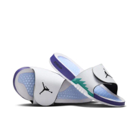 【NIKE 耐吉】運動鞋 拖鞋 涼鞋 男鞋 JORDAN HYDRO V RETRO 喬丹 緩震 白紫色(555501103)