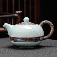 開片哥窯錦鯉茶壺單壺家用紅茶泡茶器單人水壺創意功夫茶具茶葉壺