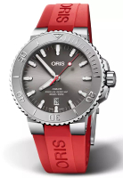 Oris Oris Aquis - Jam Tangan Automatic Pria - Red Rubber Strap - 733 7730 4153