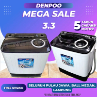 DENPOO MESIN CUCI 2 TABUNG DW 8907B 4P