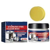 Stainless Steel Cleaning Paste Kitchen Pot Cleaner Pan Bottom Cleaner 100g Polishing Stainless Steel Cream Powerful Oven Cleaner