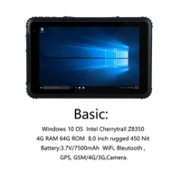 8 inch IP67 dustfree waterproof industrial windows Rugged Tablet PC