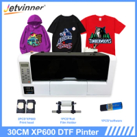 A3 DTF Printer For Epson Dual XP600 DTF Transfer Printer 30cm DTF Printer T Shirt Printing Machine Fabric Printer