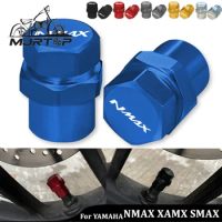 For Yamaha NMAX 125 155 XMAX 125 250 300 400 SMAX 155 Motorcycle CNC Wheel Tire Valve Air Port Stem Cover Cap Plug Accessories